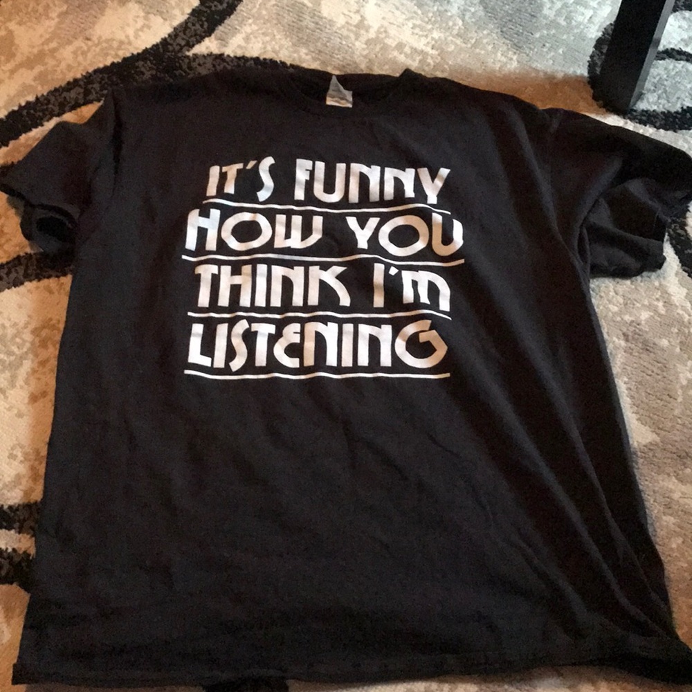 Black graphic tee
